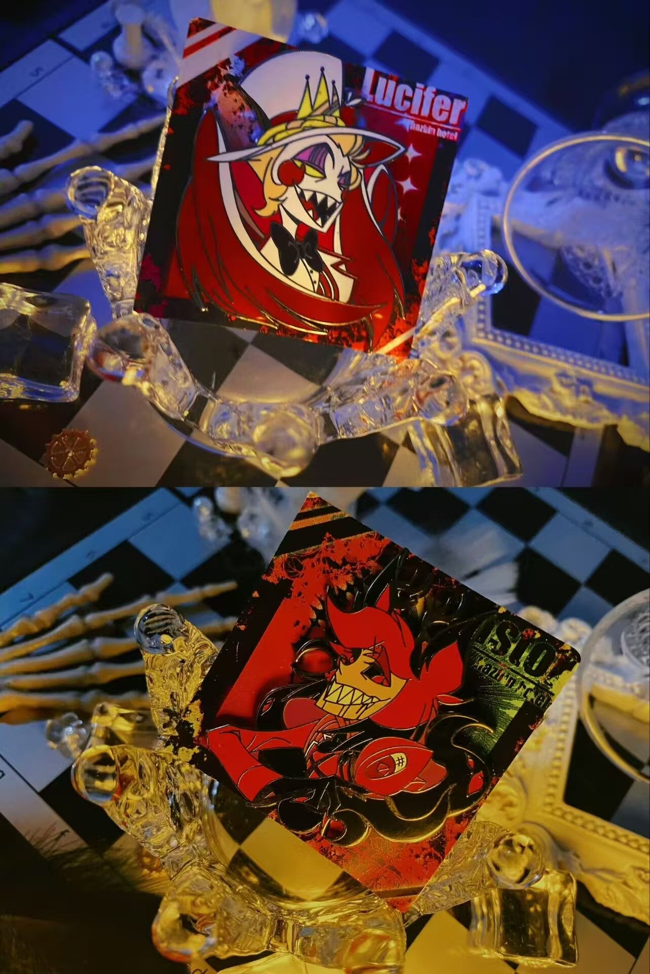 Alastor x Lucifer Enamel Pin Set