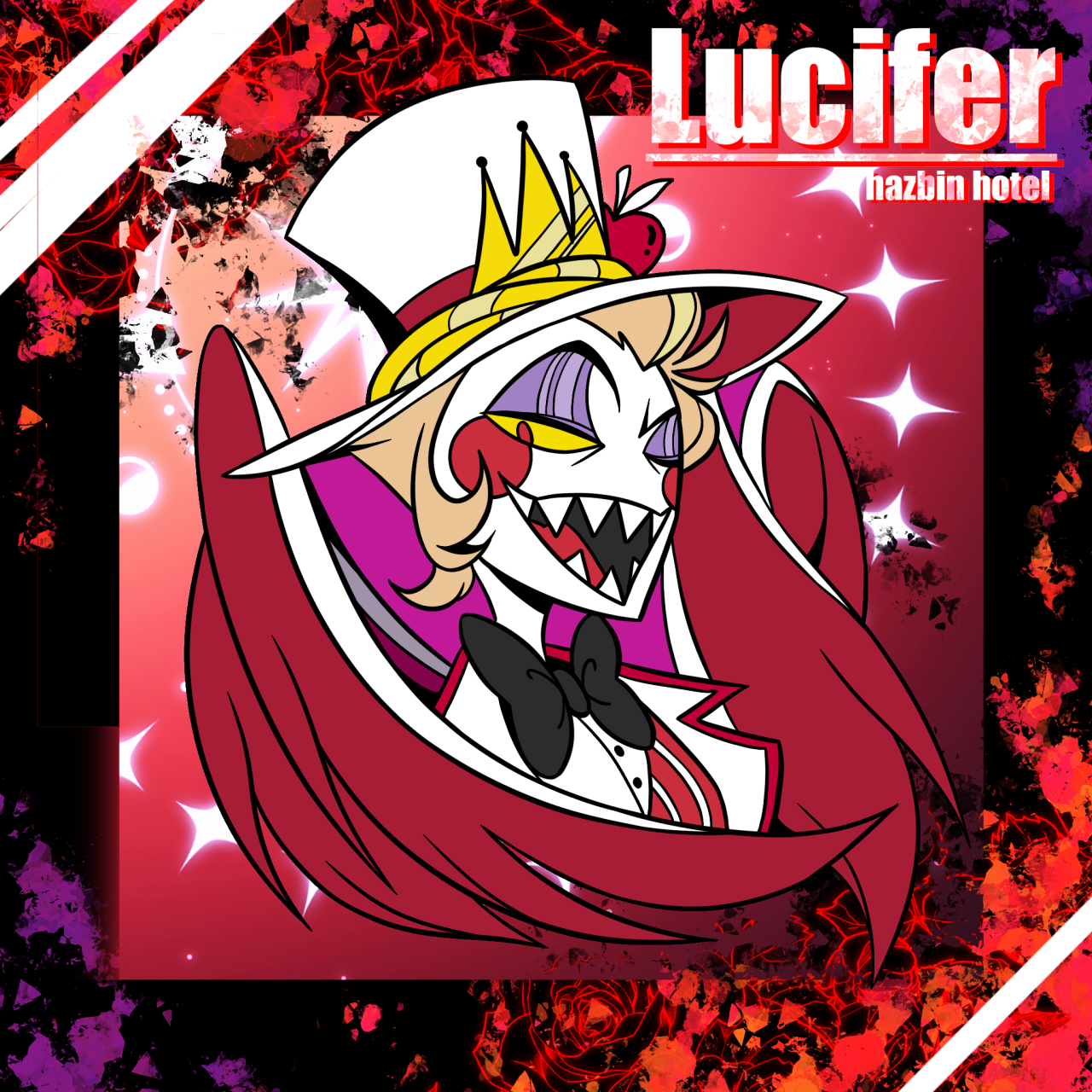 Alastor x Lucifer Enamel Pin Set