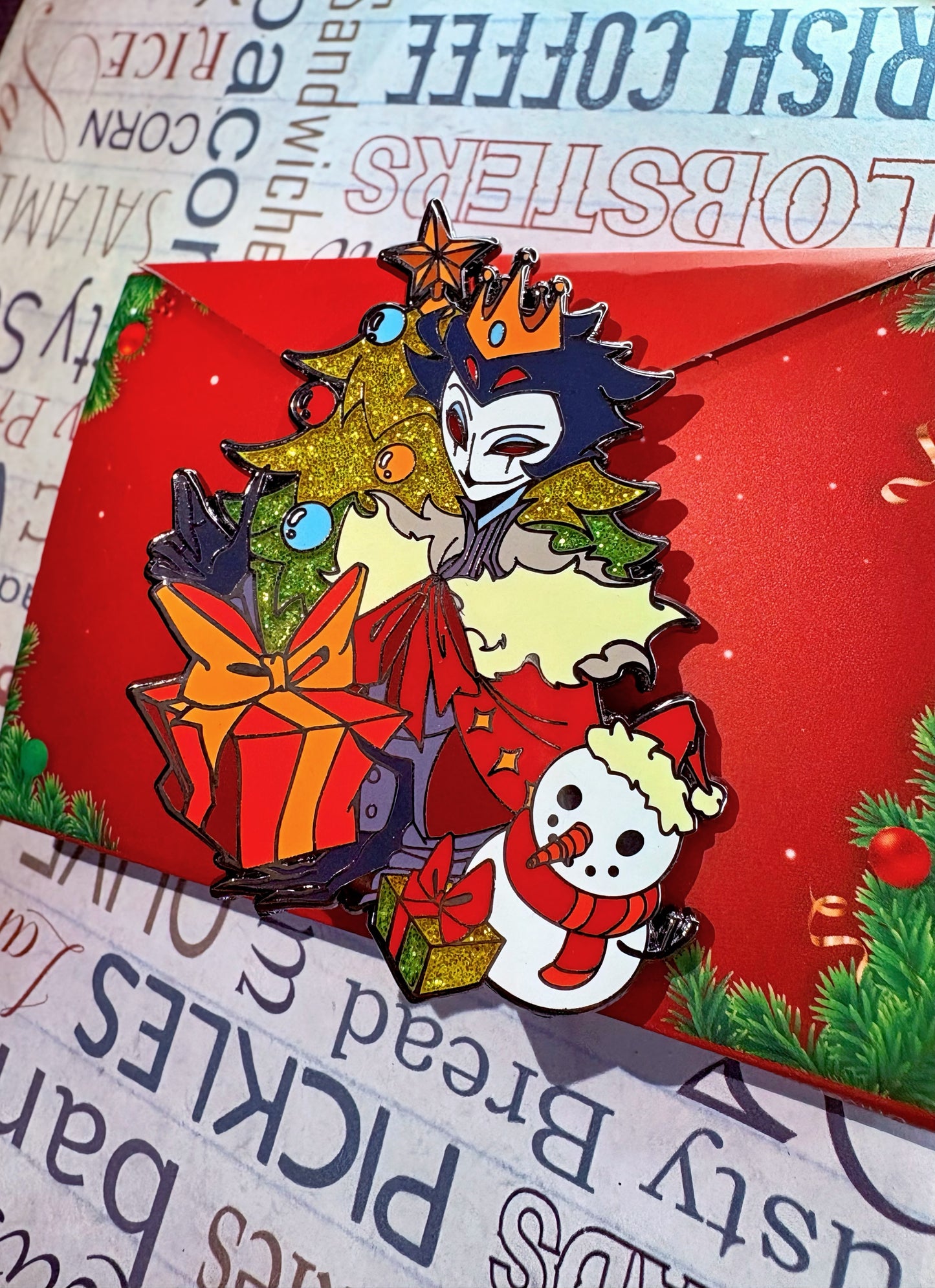 PRE-ORDER Christmas Helluva Boss Goetia Family Enamel Pins and Standees