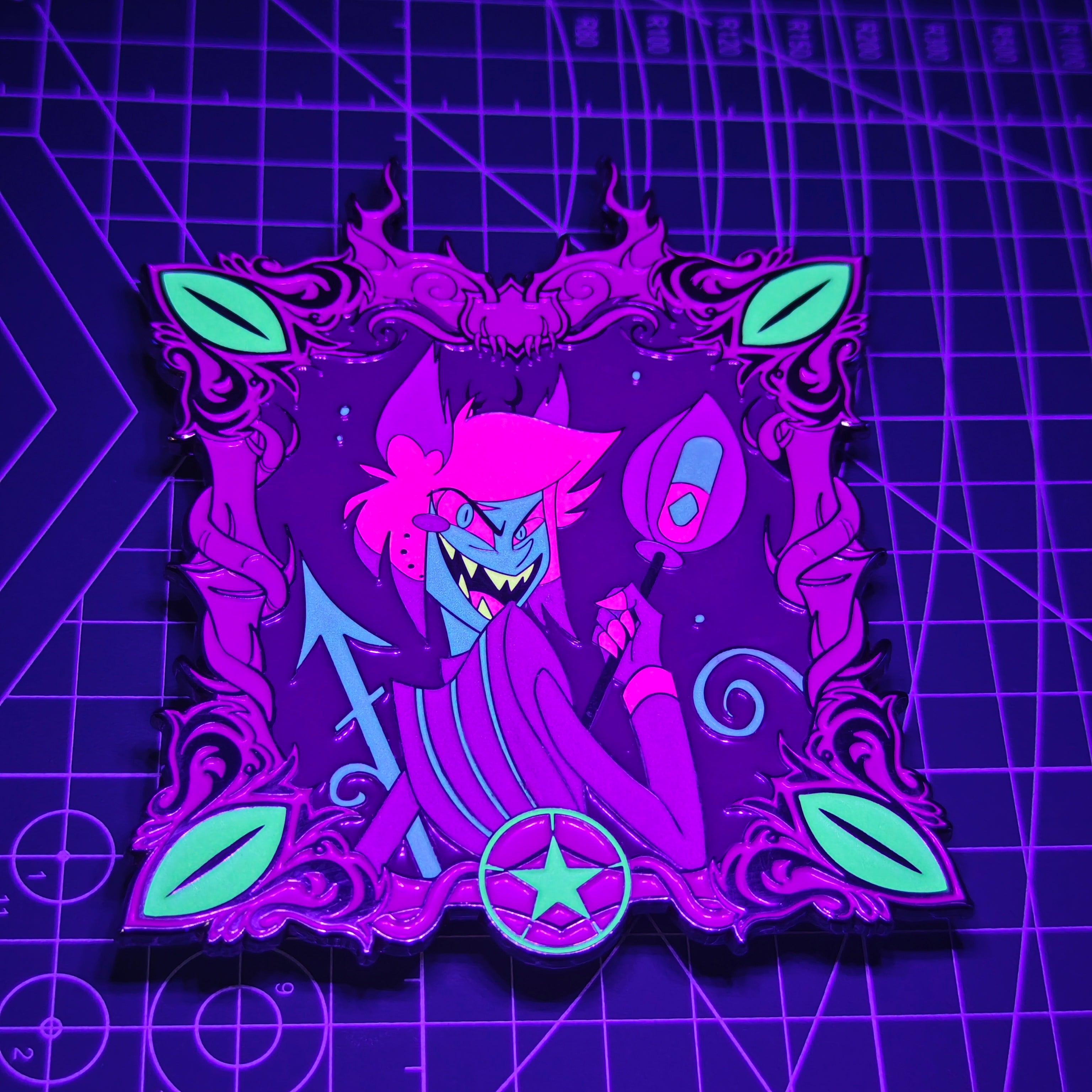 Alastor Enamel Pin Hazbin Hotel Radio Demon Pin – Pandas12