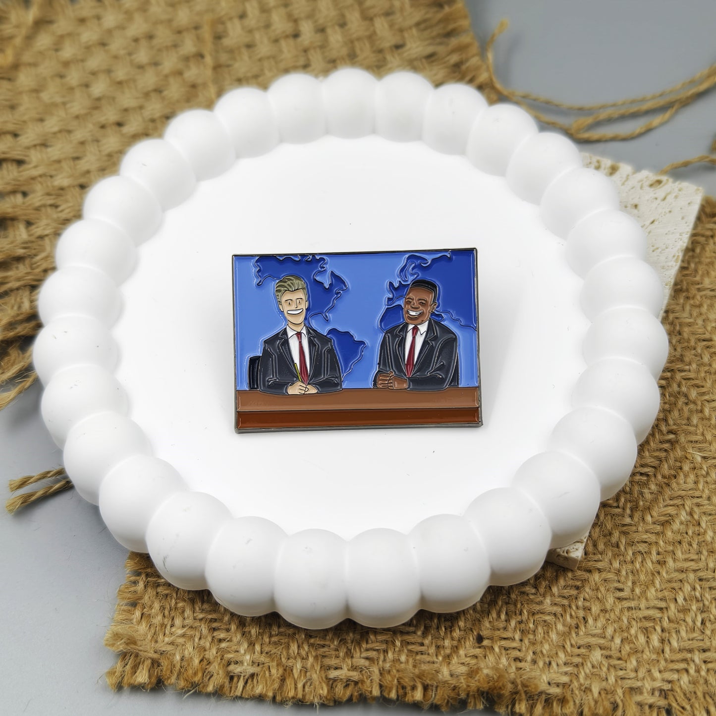 SNL Weekend Update Jost and Che Enamel Pin TV Pin