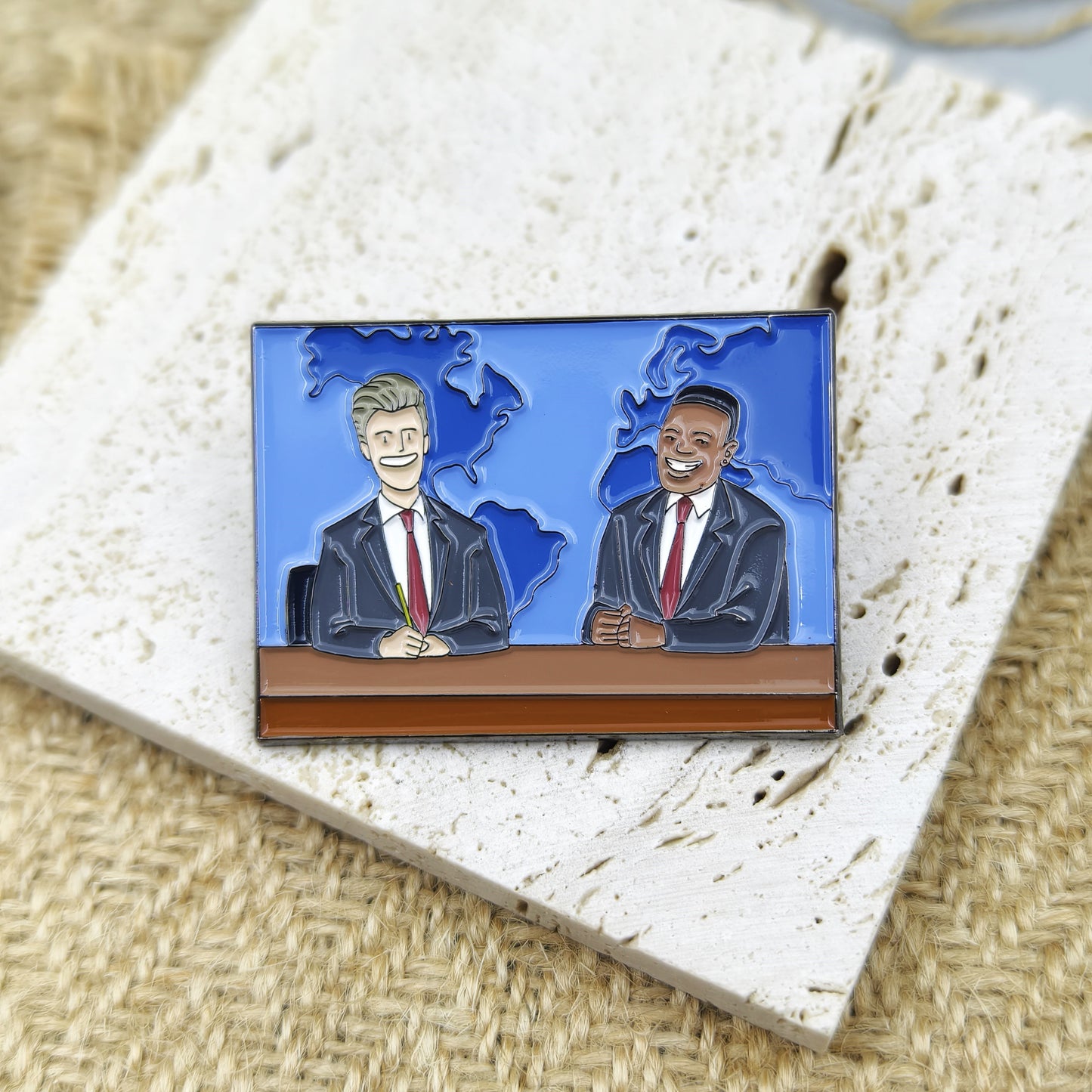 SNL Weekend Update Jost and Che Enamel Pin TV Pin