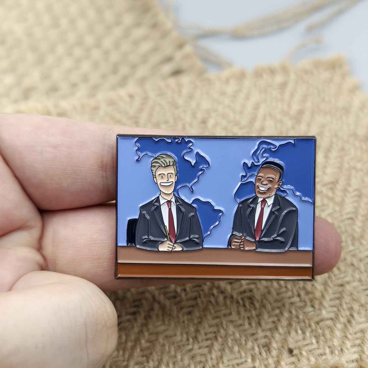 SNL Weekend Update Jost and Che Enamel Pin TV Pin