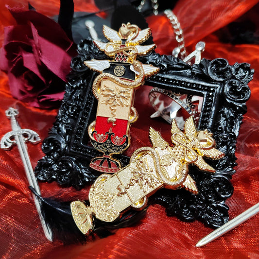 THE FALLEN Lucifer Enamel Pin HH Demon Hotel Pin