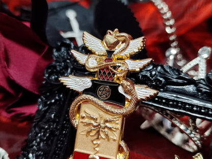 THE FALLEN Lucifer Enamel Pin HH Demon Hotel Pin