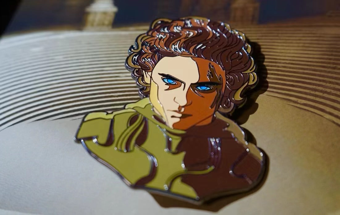 PRE-ORDER Paul Atreides Enamel Pin Dune Pin Glow in the Dark with AR Effect