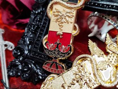 THE FALLEN Lucifer Enamel Pin HH Demon Hotel Pin