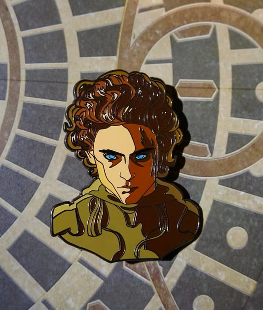 PRE-ORDER Paul Atreides Enamel Pin Dune Pin Glow in the Dark with AR Effect