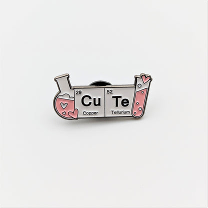 CuTe Enamel Pin Science Pin