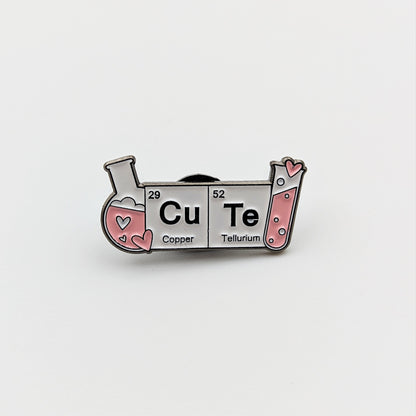 CuTe Enamel Pin Science Pin