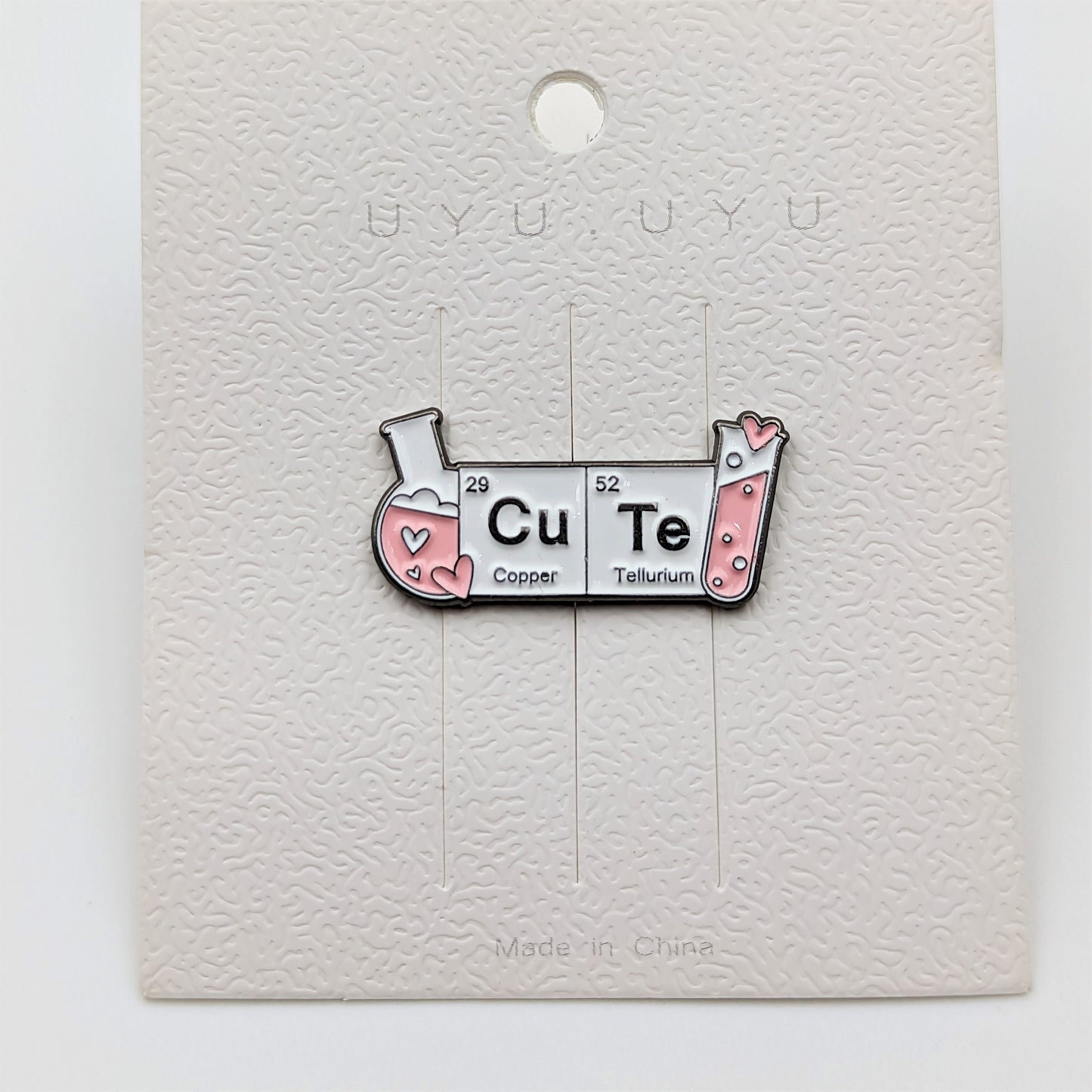 CuTe Enamel Pin Science Pin