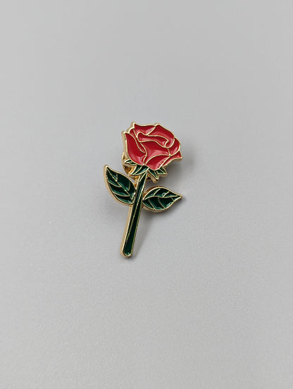 Red Rose Enamel Pin Love Pin