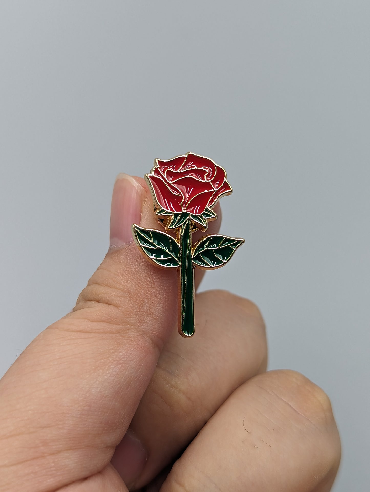 Red Rose Enamel Pin Love Pin