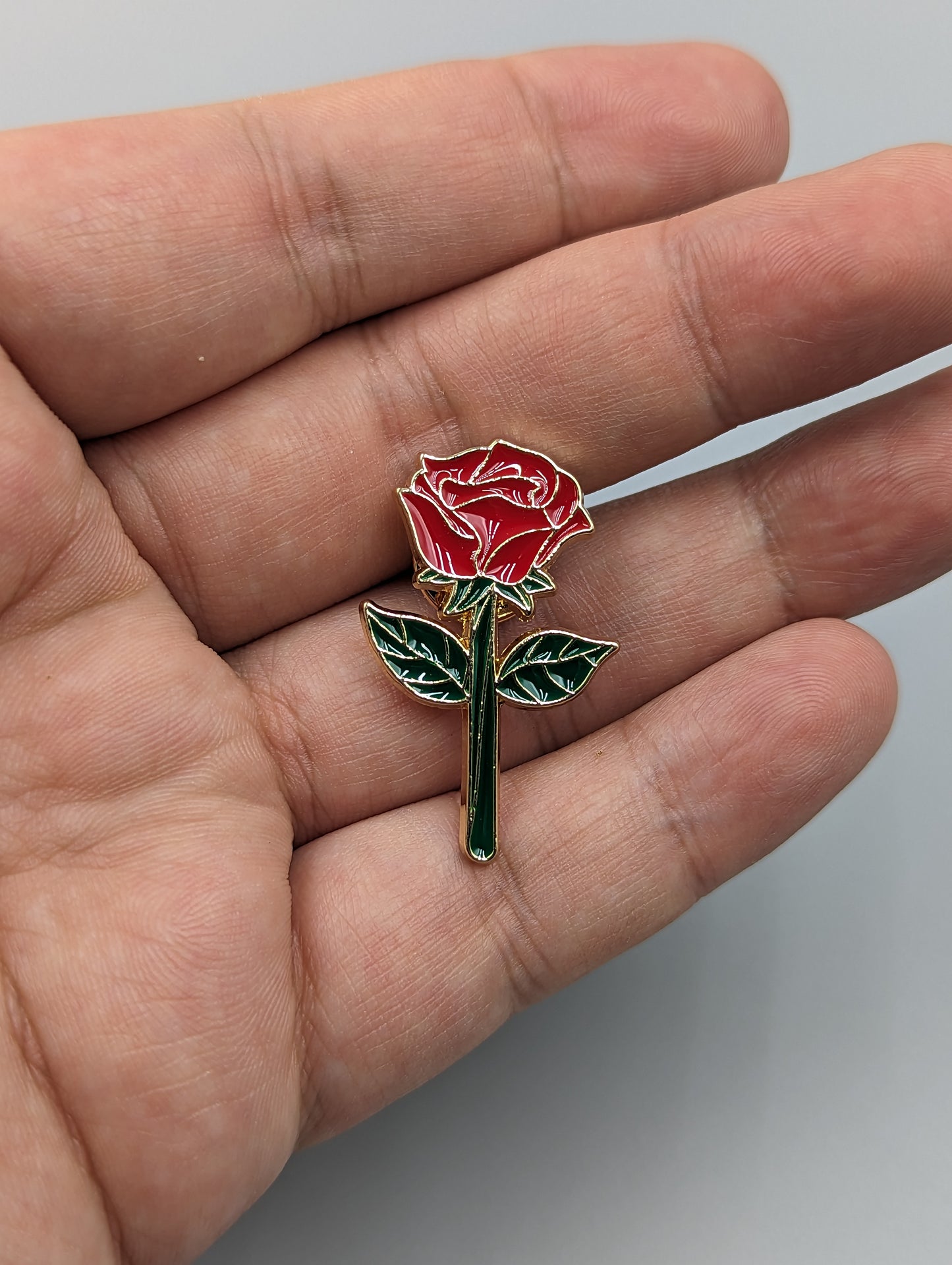 Red Rose Enamel Pin Love Pin