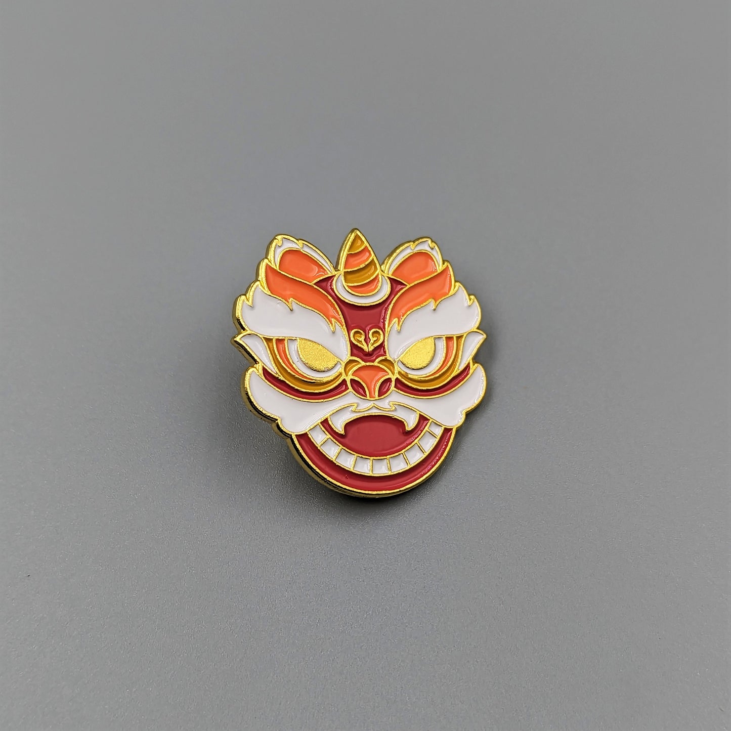 Lion Dance Enamel Pin Chinese Traditional Pins