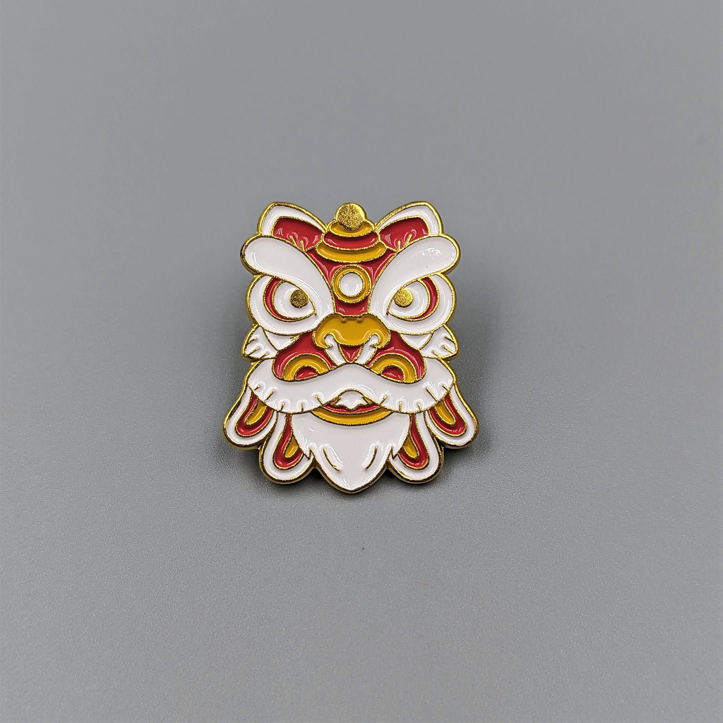 Lion Dance Enamel Pin Chinese Traditional Pins