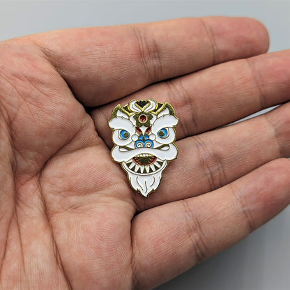 Lion Dance Enamel Pin Chinese Traditional Pins