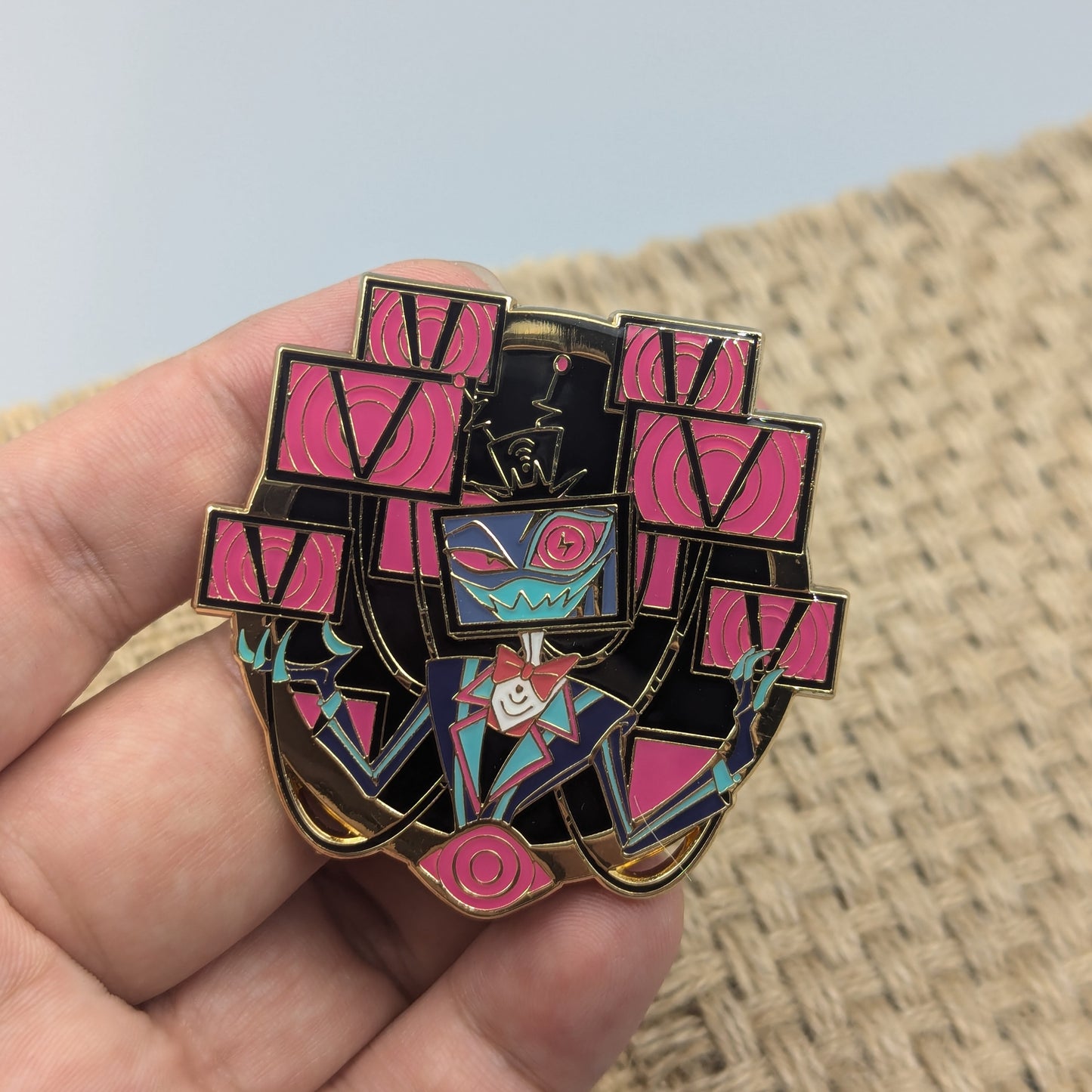 Hazbin Hotel Alastor/Lucifer/Vox/Val Enamel Pins