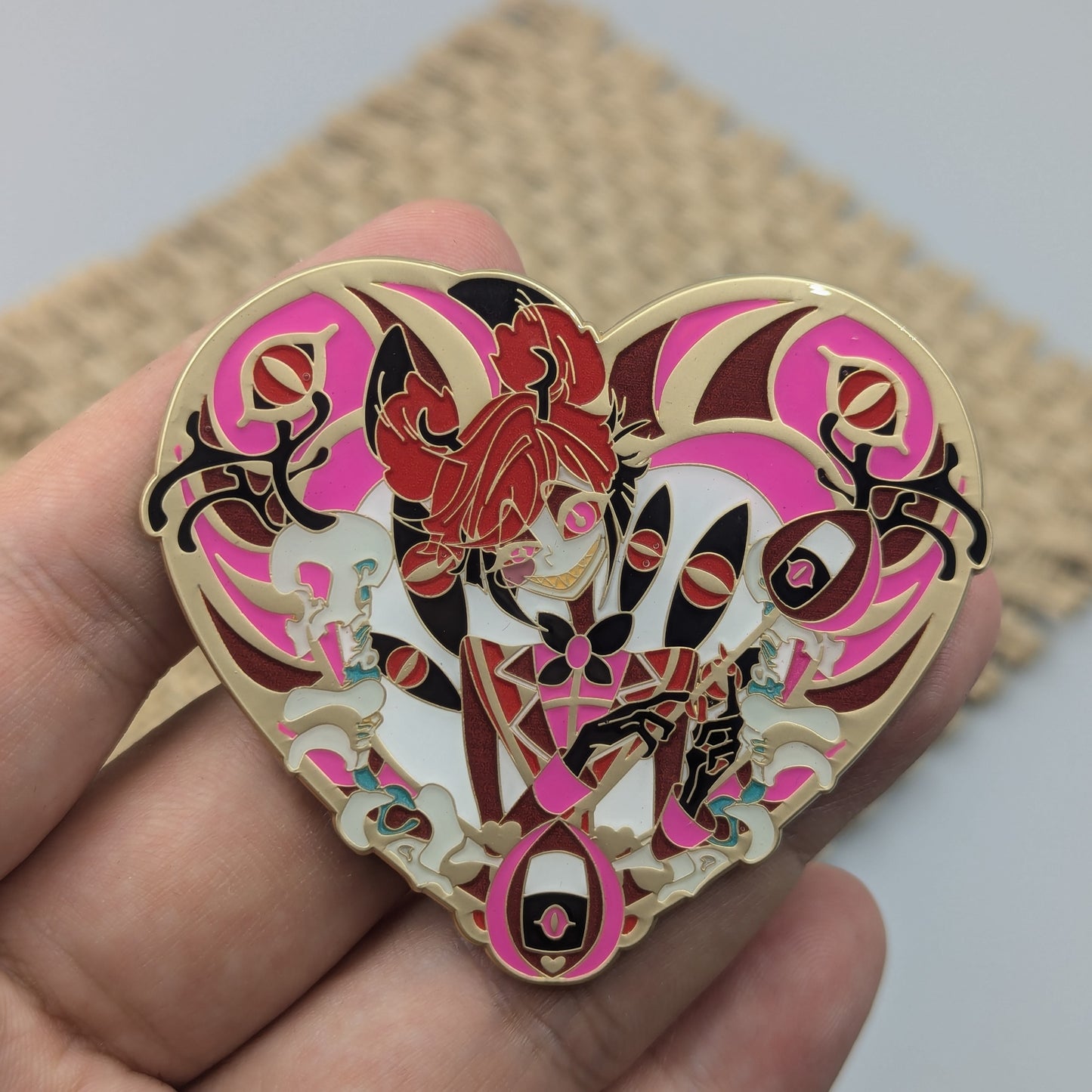 Hazbin Hotel Alastor Enamel Pin Radio Demon Pin