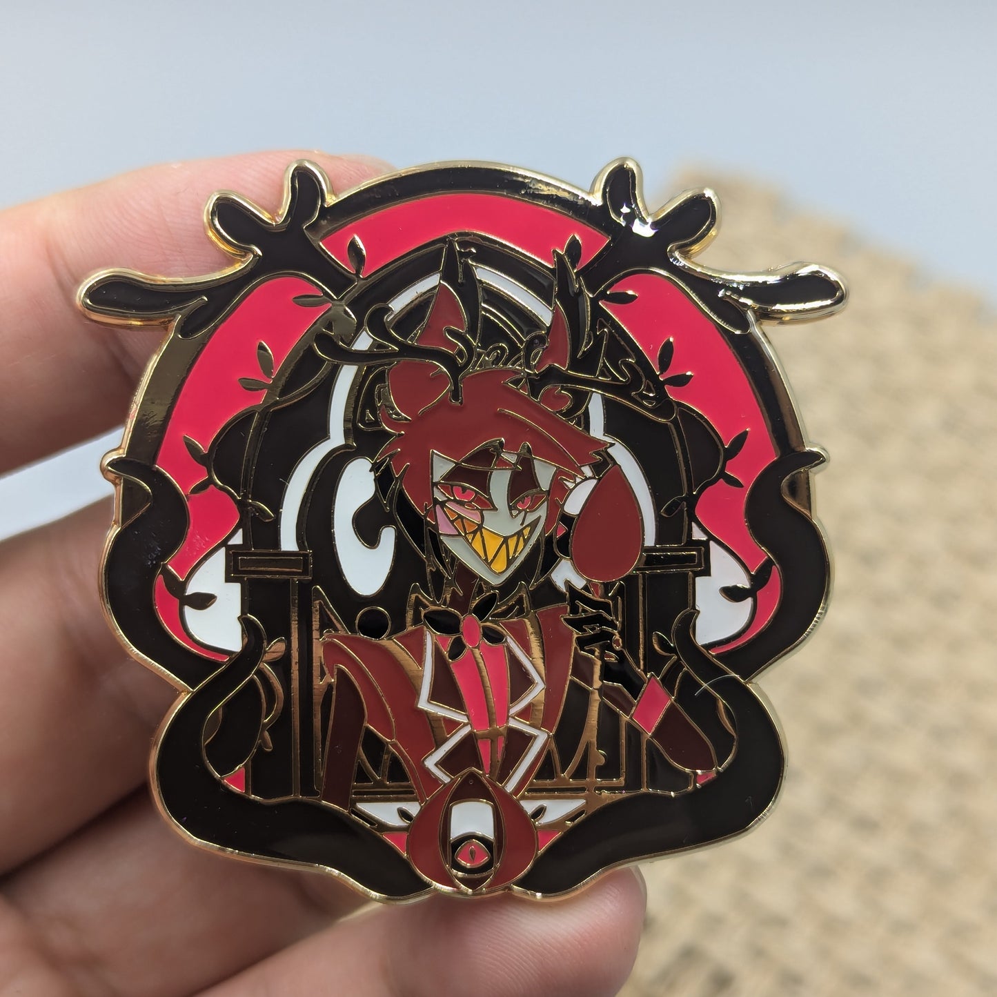 Hazbin Hotel Alastor/Lucifer/Vox/Val Enamel Pins