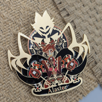 Hazbin Hotel Alastor Enamel Pin Radio Demon Pin