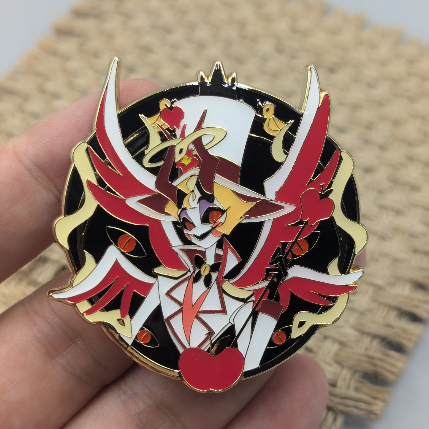 Hazbin Hotel Alastor/Lucifer/Vox/Val Enamel Pins