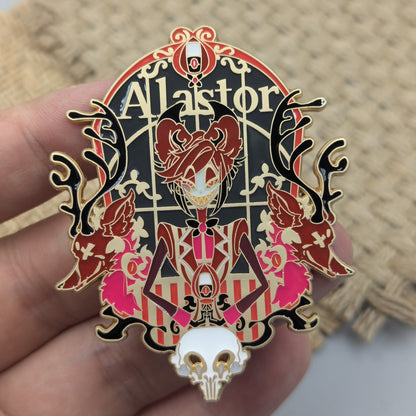 Hazbin Hotel Alastor Enamel Pin Radio Demon Pin