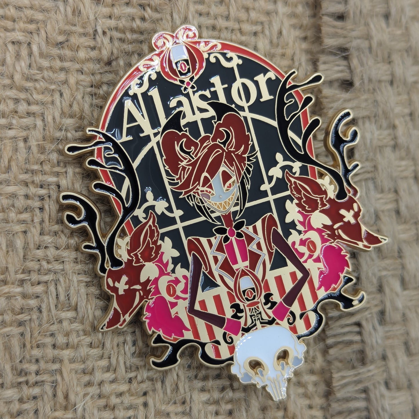 Hazbin Hotel Alastor Enamel Pin Radio Demon Pin