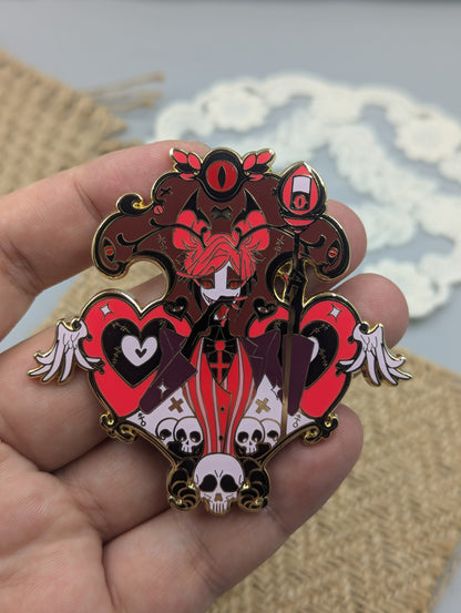 Valentine's Day Alastor Enamel Pin Hazbin Hotel New Nun Alastor Pin