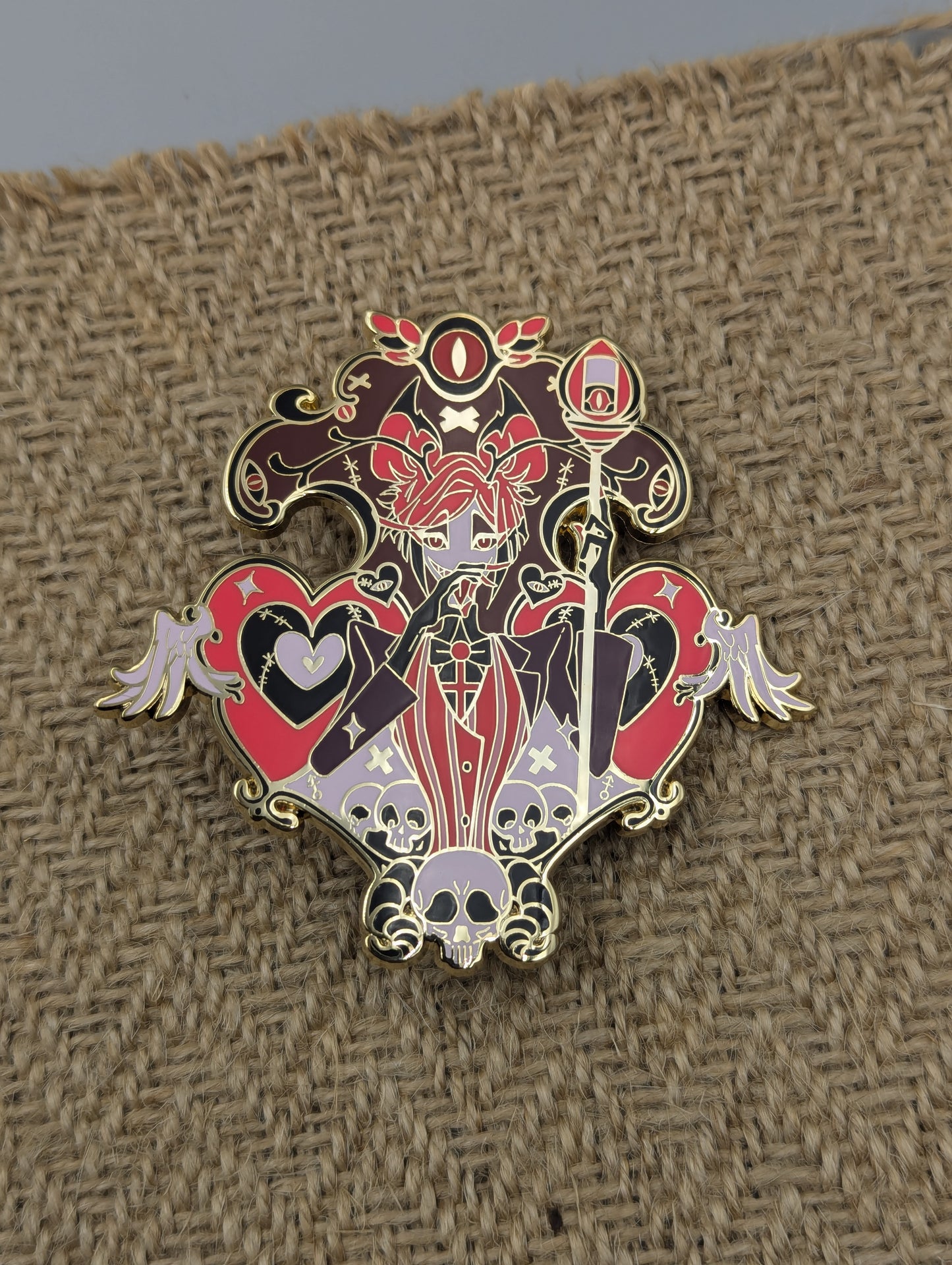 Valentine's Day Alastor Enamel Pin Hazbin Hotel New Nun Alastor Pin