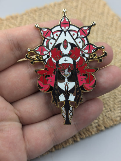 Valentine's Day Alastor Enamel Pin Hazbin Hotel New Nun Alastor Pin