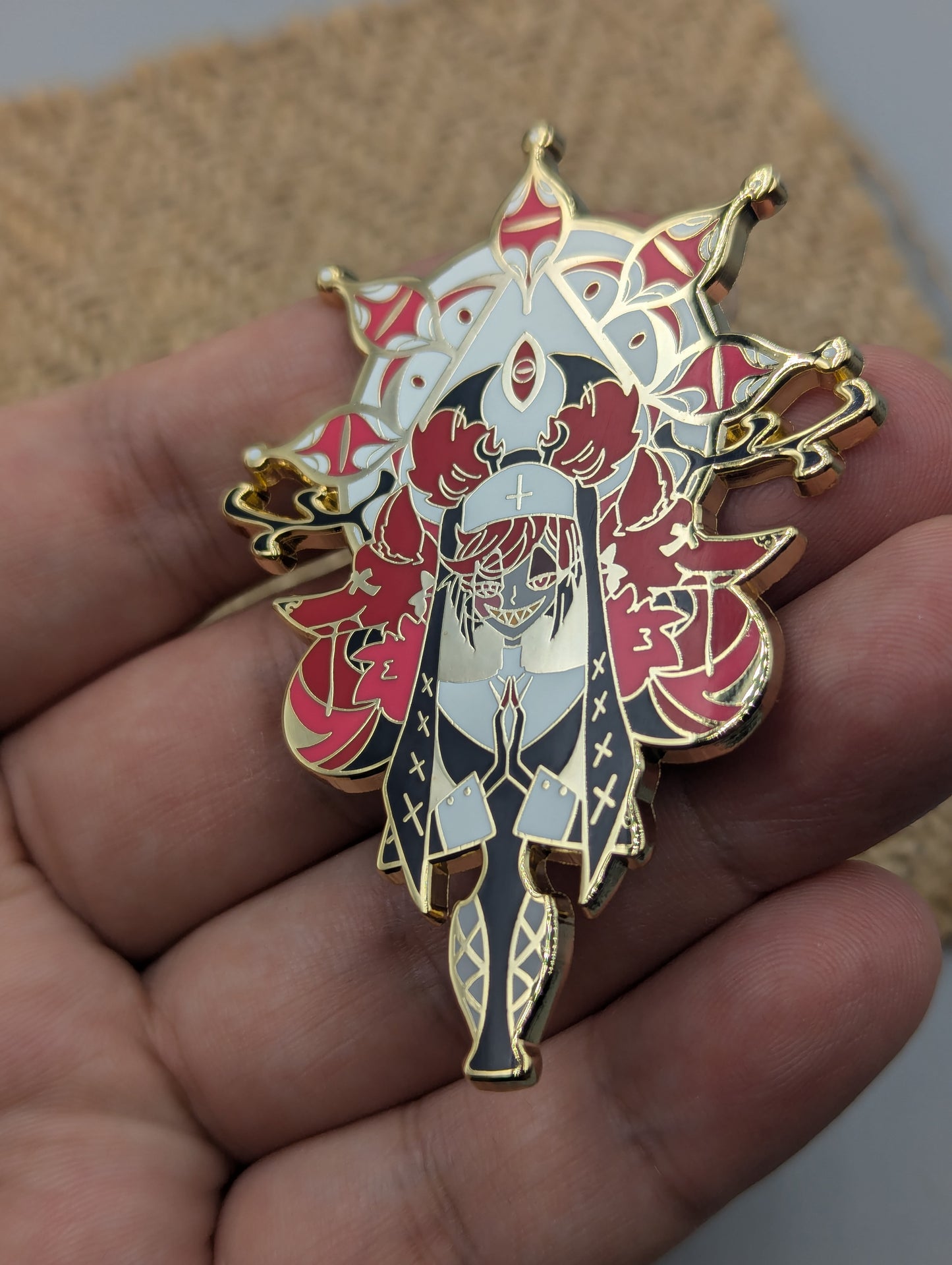 Valentine's Day Alastor Enamel Pin Hazbin Hotel New Nun Alastor Pin